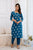 Elegant Teal Cotton Kurta Set with Dupatta