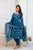 Elegant Teal Cotton Kurta Set with Dupatta