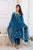 Elegant Teal Cotton Kurta Set with Dupatta