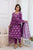 Elegant Purple Cotton Kurta Set with Dupatta