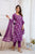 Elegant Purple Cotton Kurta Set with Dupatta