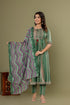 Green Tassel Embroidered Anarkali Set