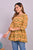 Women Printed Pure Cotton Flared Kurta  (Mustard)