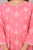 Women Printed Viscose Rayon Flared Kurta  (Pink, White)