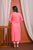 Women Solid Rayon Slub A-Line Kurta  (Pink)