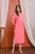 Women Solid Rayon Slub A-Line Kurta  (Pink)