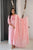 Rose Pink Embroidered Block Print Cotton Kurta Set