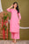 Blush Rosy Pink Solid Kurta Set