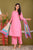 Blush Rosy Pink Solid Kurta Set