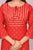 Women Printed Viscose Rayon A-line Kurta  (Red)