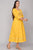 Women Embroidered Pure Cotton Anarkali Kurta (Yellow)
