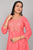 Women Embroidered Pure Cotton Anarkali Kurta  (Pink)