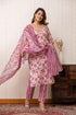 Rose Radiance Embroidered Kurta Set